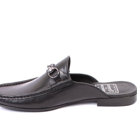Roberto Serpentini 17247 Black Leather Slides Comfort Mules Sandals main image 8